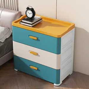 45 CM Colorful Plastic Storage Cabinet and Drawer Chest Modern Bedroom Plastic Storage Organizers Drawers & Carts