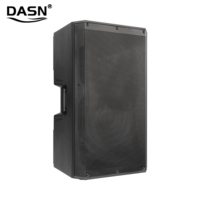 DASN SCJ15DC-LA Enceinte de sonorisation active professionnelle en plastique pleine fréquence 15 pouces 4000W BT pour extérieur, scène, DJ, maison, église, moniteur de groupe, PA