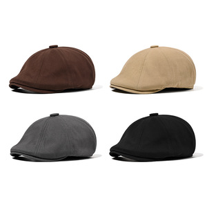 Berretto Vintage Unisex in Cotone Stile <span class=keywords><strong>Peaky</strong></span> <span class=keywords><strong>Blinders</strong></span>, Cappello da Pittore Britannico Occidentale per Donne e Uomini, Taglia Grande - Product Image 1