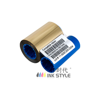 Printer Kartu ID Zebra P300C P310i P330i P420C P420i P520i P600C P720C 800015-106 pita emas-1000