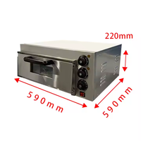 Moteur électrique d'acier inoxydable de four à pizza de plate-forme unique de nouvelle condition pour l'équipement de boulangerie commerciale dans les hôtels de restaurants à la maison