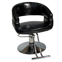 Fauteuil de Barbier Inclinable et Réglable en Hauteur avec Base Renforcée Antidérapante Stable et Rotation à 360° pour Salon de Coiffure et Salon