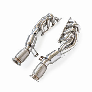 Convertisseur catalytique de collecteur d'échappement à haut débit pour Lamborghini <span class=keywords><strong>Gallardo</strong></span> LP560-4 4.2 2008-2018 Performance de course de tuyau d'échappement - Product Image 3