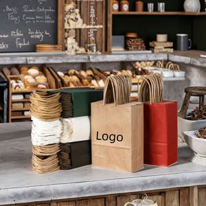 Classic Kraft Paper <b>Bag</b> for Sushi Noodles Salad <b>Potato</b> Chips Exhibitions-Embossed Laminated Flexo Offset Printed Surfaces - Product Image 1