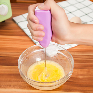 Electric <b>Egg</b> Beater Mini Mixer <b>Plastic</b> Housing Wire Whip For Baking Coffee Mixing - Product Image 1