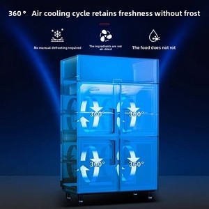 Heavy Duty Double Doors Commercial Refrigerator Double Temperature Air Cooled Upright <b>Freezer</b> for Hotel Restaurant Double-Temper - Product Image 2