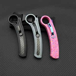 Cuchillos OTF para acampar al aire libre, fabricados en China. Venta al por mayor de fábrica. Herramienta en forma de donut con mango OEM. Se utiliza para cocinar al aire libre. - Product Image 4