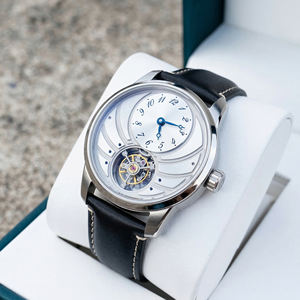 Fabricante de Relojes de Pulsera Mecánicos Automáticos con Logotipo Personalizado, Relojes de Lujo de Alta Gama con Caja de Acero Inoxidable y Correa de Cuero para Hombre - Product Image 1