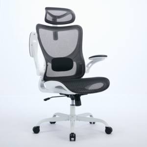 Ayarlanabilir kafalık rahat kumaş tasarımı ile Modern lüks patron sandalyesi döner ergonomik ofis mobilyaları - Product Image 5