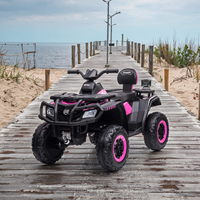 Enfants 24V électrique ATV Quad vélo 4 roues plage voiture jouets pour enfants 5-7 ans pédale puissance siège MP3 fonction EVA roues boîte