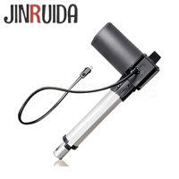 Jinruida Vérin hydraulique électrique robuste en acier pour cadre de coffre de rangement de lit, avec support de quincaillerie et amortisseur