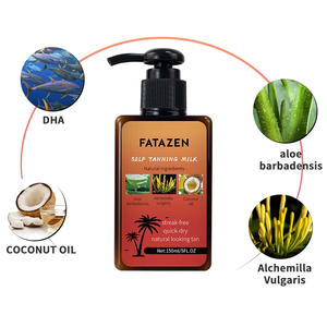 Etiqueta privada OEM Body Streak-free Bronceado Loción Mitt Kits Vegano Aspecto natural Impermeable Bronceado Piel negra Loción autobronceadora - Product Image 4