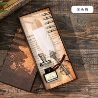 Ensemble d'encre plume créative de haute qualité porte-boîte-cadeau avec cadeaux de promotion de la société pour la saison des diplômes