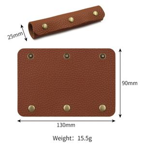 PU Leather Bag Handle Protectors Trendy Luggage Handbag Covers for <b>Backpack</b> Durable Adjustable Grip Protector - Product Image 6