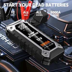 Démarreur de voiture portable 12V double USB-C 4000A PD60W 32000mAh avec lampe de poche <span class=keywords><strong>SOS</strong></span>, batterie externe compatible moto/camion essence 7L et diesel 5L - Product Image 6