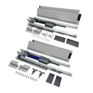 Venta caliente estilo moderno cierre suave cajón diapositivas riel rodamiento de bolas rodillo Undermount para accesorios de armario de cocina - Product Image 2