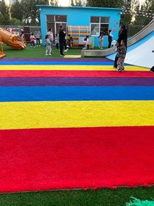 इनडोर उपयोग के लिए रंगीन कृत्रिम टर्फ घास घास मनोरंजन पार्क के लिए टिकाऊ बहुमुखी सिंथेटिक गार्डन परिदृश्य का उपयोग अच्छी कीमत का उपयोग करता है। - Product Image 6