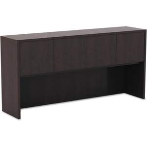 Alera Valencia Series Mueble de Madera Color Espresso con Puertas, 4 Compartimentos, 64.75w X 15d X 35.38h - Product Image 2