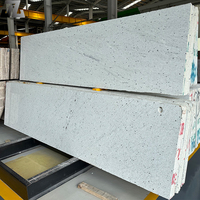 Prix bon marché granit blanc haute poli grande dalle pierre de granit naturel de bonne qualité pour les comptoirs et les dessus de table