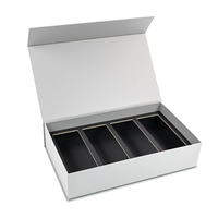 Boîte rigide de luxe de style livre, design gratuit, papier mat laminé, gaufrage personnalisé, insert en mousse EVA, fermeture magnétique