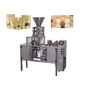 Best Selling Full Automatic Flour Powder Mini Doypack Pouch Packing Machine Price for coffee chilli cocoa masala