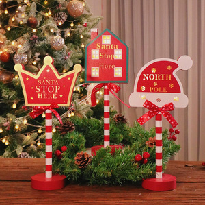 Lumière <span class=keywords><strong>de</strong></span> Noël LED en forme <span class=keywords><strong>de</strong></span> chapeau, veilleuse d'ambiance festive, ornement <span class=keywords><strong>de</strong></span> signalisation routière <span class=keywords><strong>de</strong></span> Noël, lumière décorative STOP - Product Image 4