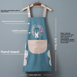 Chất Lượng Cao Tùy Chỉnh <span class=keywords><strong>PVC</strong></span> Bông Nửa Chiều Dài Bib Eo Tạp Dề Tái Sử Dụng Không Thấm Nước Dầu-Bằng Chứng Cho Nhà Bếp Sử Dụng Có Sẵn Cho Số Lượng Lớn - Product Image 3