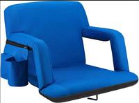 Chaises de siège de stade pliantes chauffantes portables larges rembourrées adultes Camping chaise de gradin imperméable inclinable avec crochet
