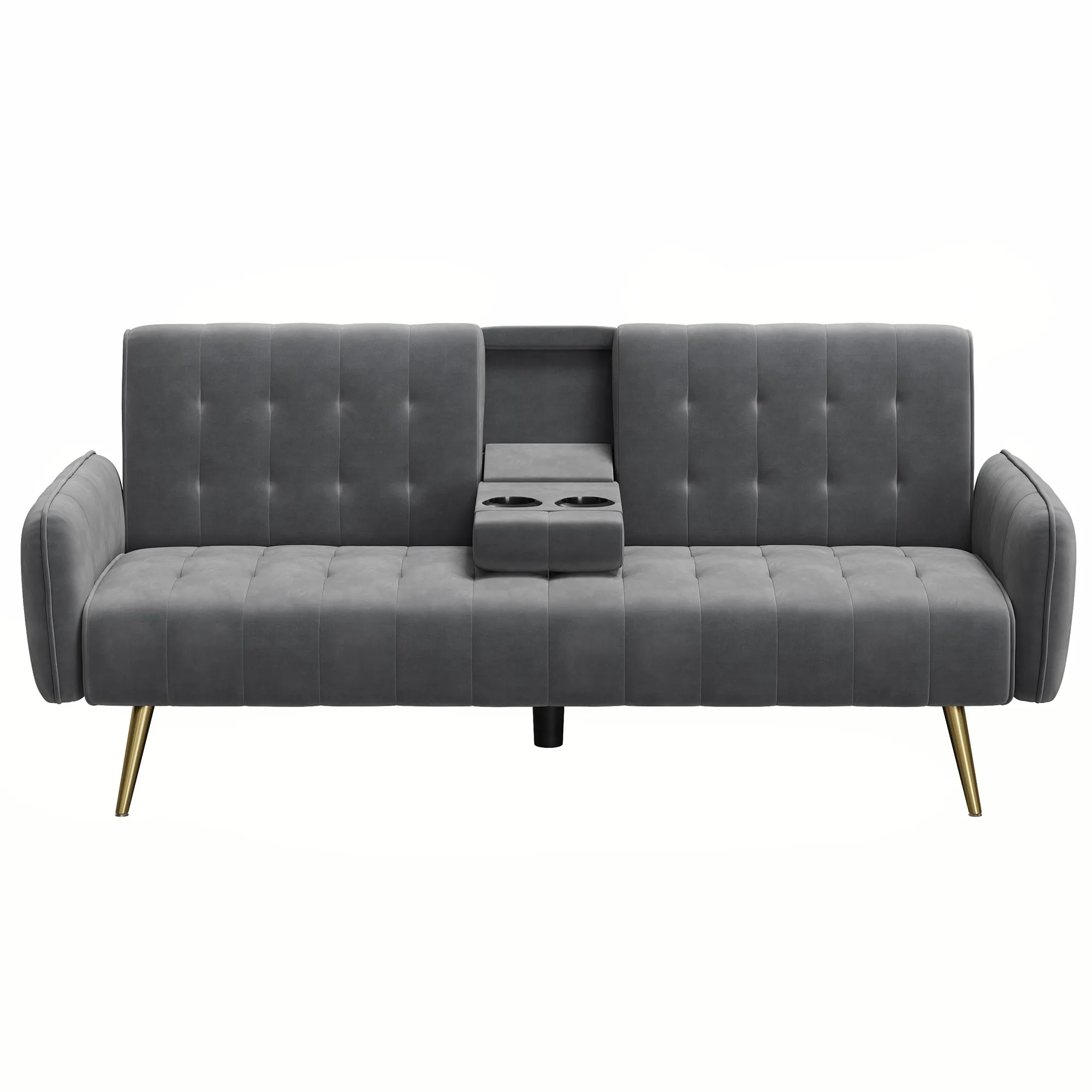 VASAGLE थोक तीन सीट दीवान तह Armrests के साथ आधुनिक डिजाइन लकड़ी के सोफे बिस्तर परिवर्तनीय सोफे Settee और 2 तकिये