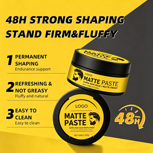 Arcilla Capilar de 100g, Marca Privada, No Grasosa, No Pegajosa, Fijación Fuerte, Larga Duración, <span class=keywords><strong>Crema</strong></span> Mate para Peinar el Cabello de Hombre - Product Image 4