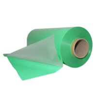 Film de transfert thermique PES vert, vinyle réfléchissant pour logos découpés, rouleau de vinyle de transfert thermique pour logos de t-shirts
