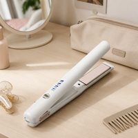 Brosse à air chaud multifonction à têtes interchangeables, double usage lisse et bouclé, peigne à ions négatifs
