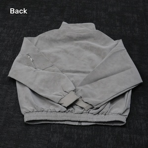 เสื้อแจ็คเก็ตหนังกลับแบบสั่งทำทรงโอเวอร์ไซส์ สไตล์สตรีทแวร์ วินเทจ เป็นมิตรกับสิ่งแวดล้อม ขายส่ง ซิปหน้า คอปกพับได้ แจ็คเก็ตพัฟเฟอร์ - Product Image 4