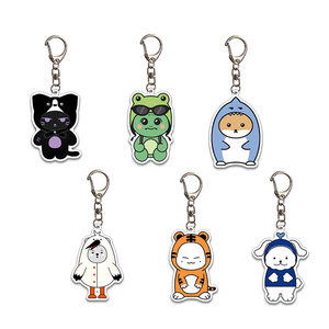 Spot Star Cartoon Doll PVC Plastic UV Printing Key Chain Schoolbag Pendant Fashion Trend Souvenir Accessories - Product Image 1