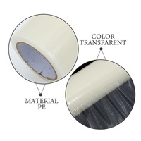 Vente en gros de film protecteur PE transparent adhésif plastique temporaire anti-rayures souple pour le processus de moulage par soufflage de tapis
