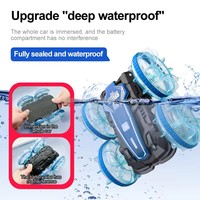 2.4G double RC montre cascadeur voiture jouets étanche véhicule geste Induction rapide Double face voiture amphibie avec lumières
