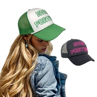 Gorra Deportiva de 5 Paneles para Verano, con Logotipo Personalizado, Negra, Unisex, Ajustable, de Malla, con Aspecto Desgastado, de Lujo