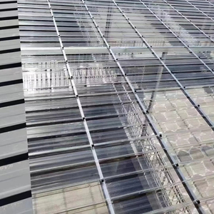 Modern Design Factory Stripe Corrugated Sun Sheets Polycarbonate <strong>Transparent</strong> <strong>Plastic</strong> <strong>Roof</strong> Panel for Sun Protection - Product Image 2