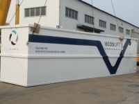 Équipement de traitement des eaux usées intégré PLC et moteur pour les usines laitières et de produits frits, système de filtration 20000L/heure