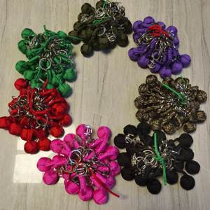 Llavero esférico de autodefensa al aire libre, cuerda de paracaídas tejida a mano, llavero con puño de mono, venta al por mayor - Product Image 3