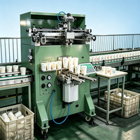 Nouvelle machine d'impression sérigraphique semi-automatique Meichao à écran conique incurvé pour tubes, plastique, verre, papier, gobelets, bouteilles, bocaux et canettes