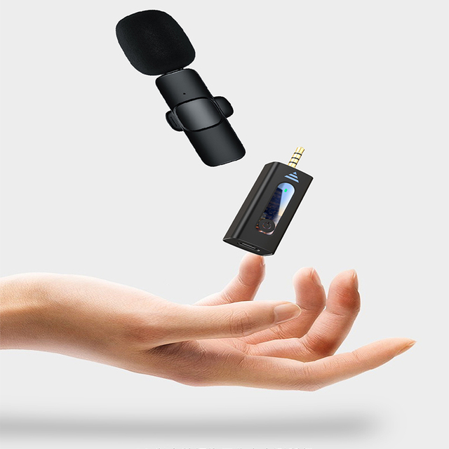 High Quality Wireless Microphone Lavalier Lapel Mic for Bt Speaker Camera Wireless Lapel Microphone