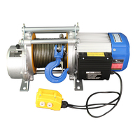 Palans électriques multifonctionnels en aluminium de marque Hanxiang, 220V, palan domestique 1t, petit palan électrique à câble métallique, 1-100M