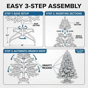 Nouveautés 2025 : Arbre <span class=keywords><strong>de</strong></span> Noël neigeux <span class=keywords><strong>de</strong></span> 2,10 m <span class=keywords><strong>de</strong></span> haute qualité – Produit tendance pour <span class=keywords><strong>d</strong></span>écorations et ornements <span class=keywords><strong>de</strong></span> Noël - Product Image 3