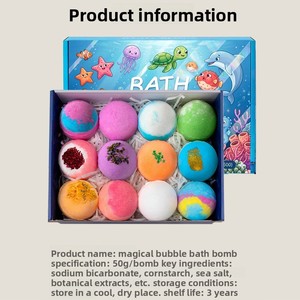 Coffret Cadeau de Bombes de Bain Surprise pour Enfants, Sels de Bain Moussants aux Huiles Essentielles, Boules de Bain pour Bébé - Product Image 4