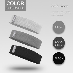 YETFUL Bande de résistance de levage de hanche accroupie pour exercice de tissage de butin respirant et antidérapant avec logo personnalisé - Product Image 2