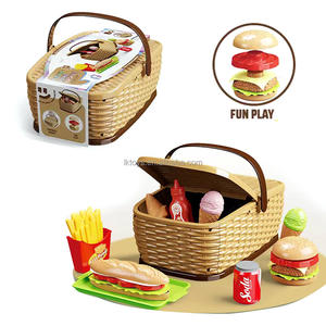 Juego de Picnic de Juguete de Plástico LK Toys, Set de Fiesta, Canasta de Picnic para Niños Pequeños, Set de Cocina, Regalos para Niñas - Product Image 5
