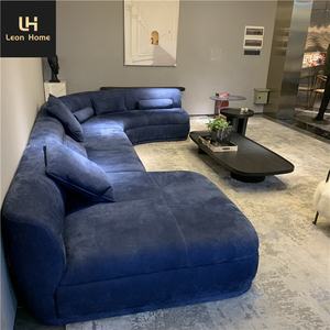 Divano Baxter di Lusso per <span class=keywords><strong>Soggiorno</strong></span>, Divano Angolare Moderno in Velluto a 7 Posti, Grande Divano Modulare a Forma di U Curvo - Product Image 4