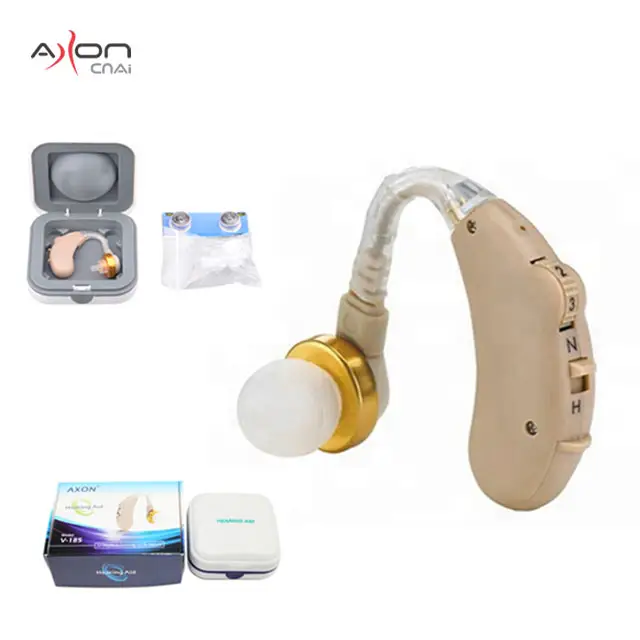 AxonAmazon hot sell China factory BTE hearing aid for old man for hearing loss sound amplifier audifonos OEM V-185