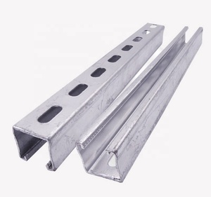 Usine directe bon prix galvanisé à chaud en acier inoxydable GI Strut C canal Q235B matériel flexion coupe disponible - Product Image 1